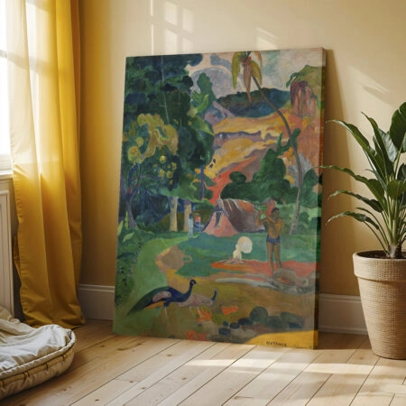 Πινακας σε καμβά PAUL GAUGUIN - LANDSCAPE WITH PEACOCKS