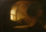 Πινακας σε καμβά REMBRANDT - PHILOSOPHE EN MEDITATION