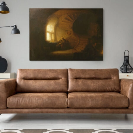 Πινακας σε καμβά REMBRANDT - PHILOSOPHE EN MEDITATION