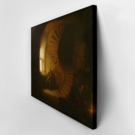 Πινακας σε καμβά REMBRANDT - PHILOSOPHE EN MEDITATION - Rembrandt Sticky 3