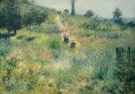 Πινακας σε καμβά RENOIR - CHEMIN MONTANT DANS LES HAUTES HERBES
