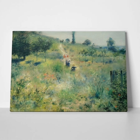 Πινακας σε καμβά RENOIR - CHEMIN MONTANT DANS LES HAUTES HERBES - Pierre Auguste Renoir Sticky 1