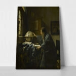 Πινακας σε καμβά VERMEER - THE ASTRONOMER