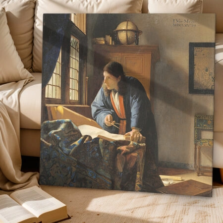 Πίνακας σε καμβά VERMEER - THE GEOGRAPHER