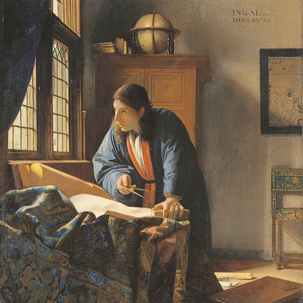 Πίνακας σε καμβά VERMEER - THE GEOGRAPHER