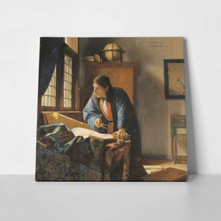 Πίνακας σε καμβά VERMEER - THE GEOGRAPHER - Johannes Vermeer Sticky 1