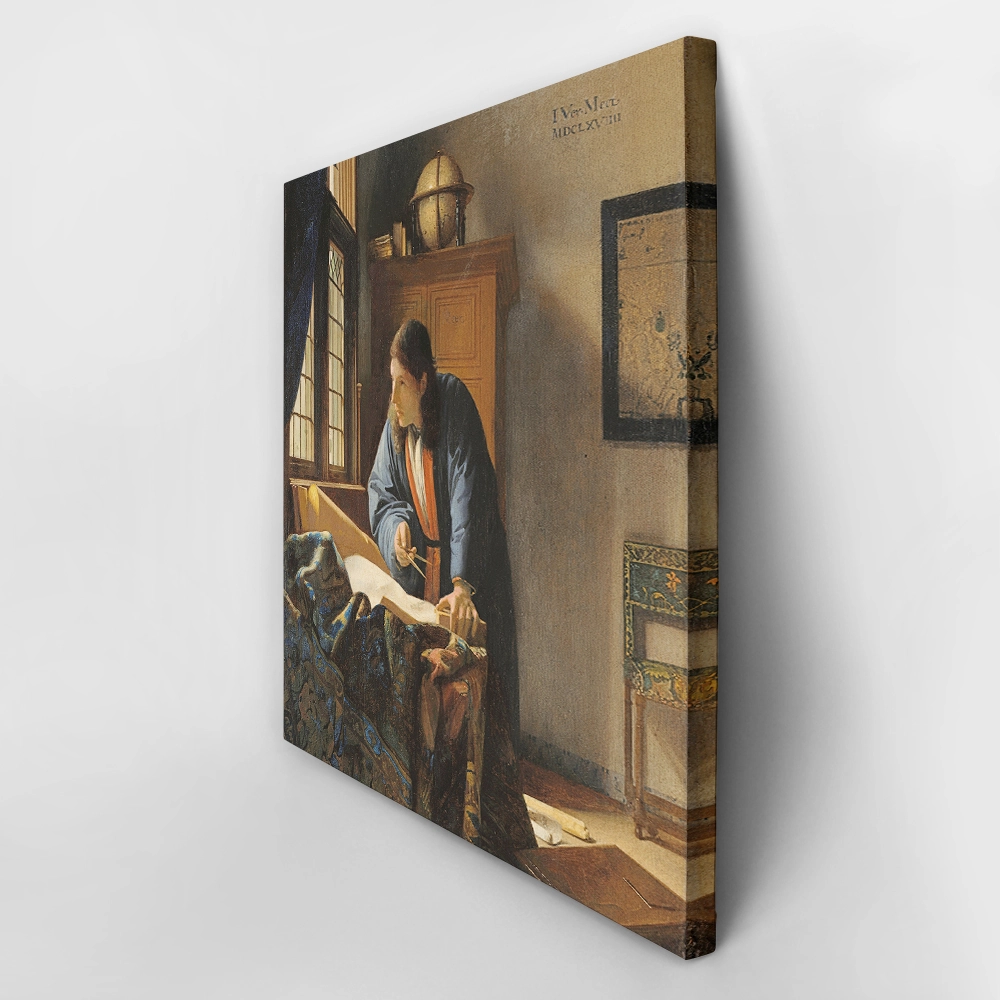Πίνακας σε καμβά VERMEER - THE GEOGRAPHER