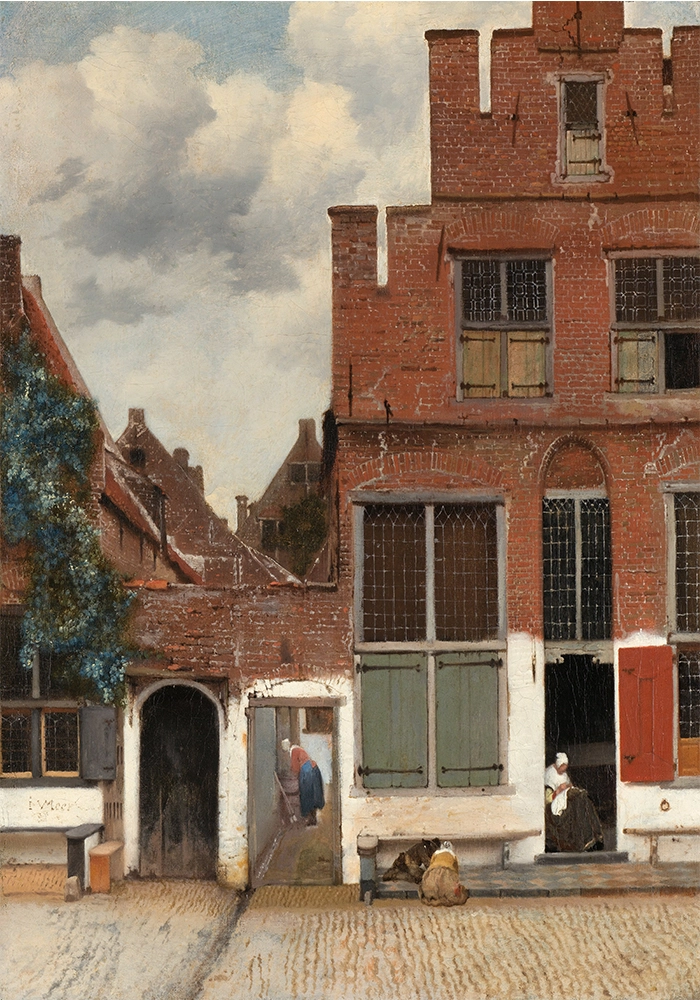 Πινακας σε καμβά VERMEER - THE LITTLE STREET