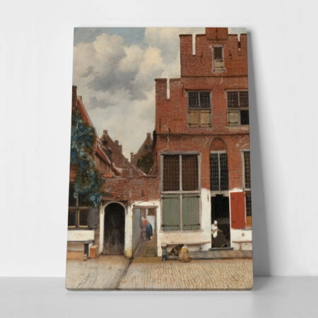 Πινακας σε καμβά VERMEER - THE LITTLE STREET - Johannes Vermeer Sticky 1