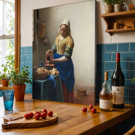 Πινακας σε καμβά VERMEER - THE MILKMAID