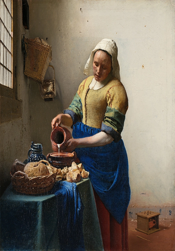 Πινακας σε καμβά VERMEER - THE MILKMAID