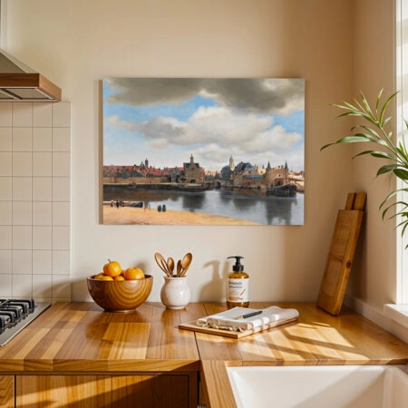 Πινακας σε καμβά VERMEER - VIEW OF DELFT