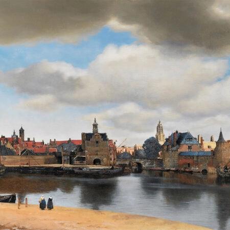 Πινακας σε καμβά VERMEER - VIEW OF DELFT - Johannes Vermeer Sticky 6