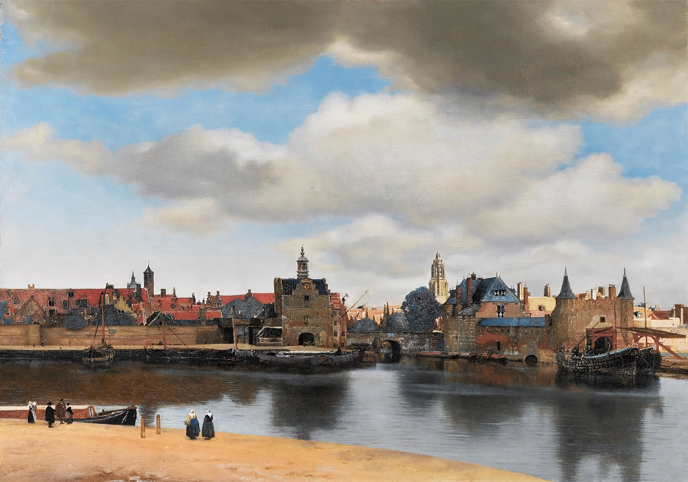 Πινακας σε καμβά VERMEER - VIEW OF DELFT