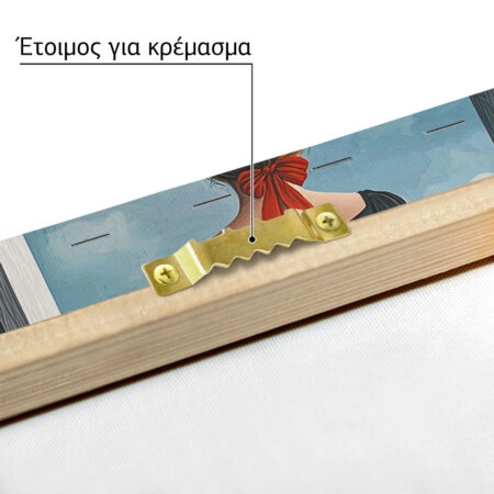 Πινακας σε καμβά WOMAN IN FRONT OF SEA RETRO DREAMSCAPE - Πινακες σε καμβα Sticky 5