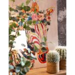 FEROCACTUS ΦΥΤΟ ΤΕΧΝΗΤΟ ΣΕ ΓΛΑΣΤΡΑ 25x25x33 ΥΦΑΣΜΑ ΠΡΑΣΙΝΟ ΛΕΥΚΟ ΠΛΑΣΤΙΚΟ
