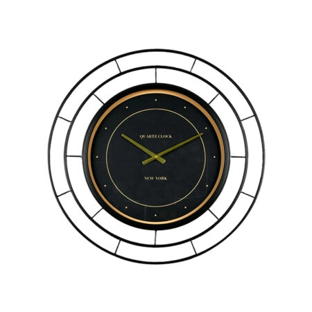 ROYAL BLACK ΡΟΛΟΪ ΤΟΙΧΟΥ 70x70x6 ΜΕΤΑΛΛΟ ΜΑΥΡΟ ΧΡΥΣΟ ΓΥΑΛΙ
