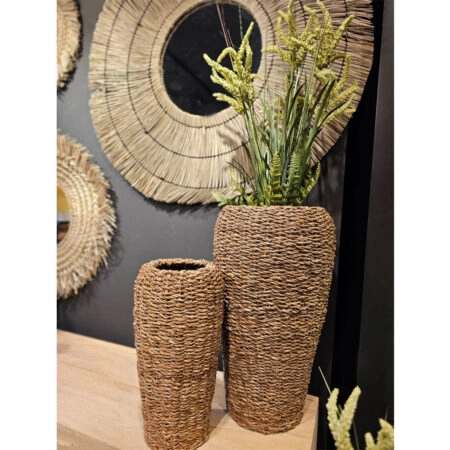 TARRIETA ΦΥΤΟ ΤΕΧΝΗΤΟ ΣΕ ΓΛΑΣΤΡΑ 28x25x74 PVC ΠΡΑΣΙΝΟ ΜΠΕΖ PE -  Sticky 1