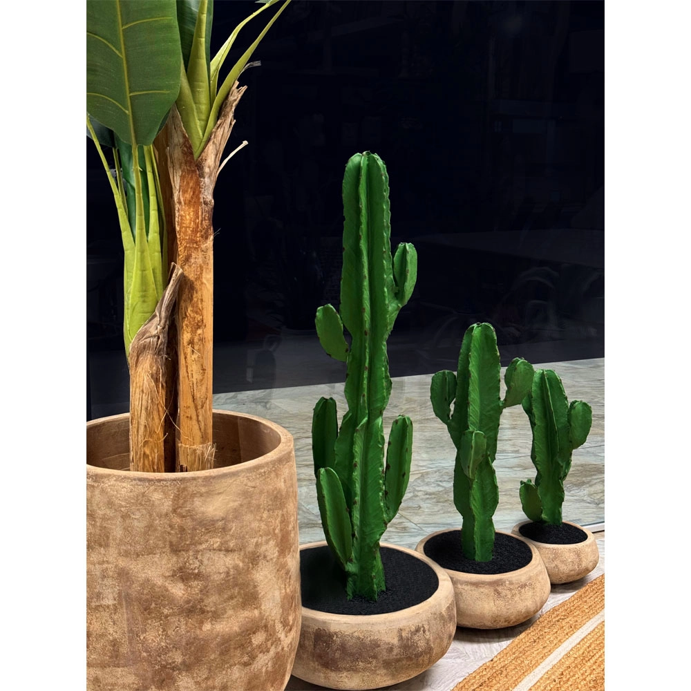 CANDELABRA CACTUS ΦΥΤΟ ΤΕΧΝΗΤΟ ΣΕ ΓΛΑΣΤΡΑ 70 PU ΠΡΑΣΙΝΟ