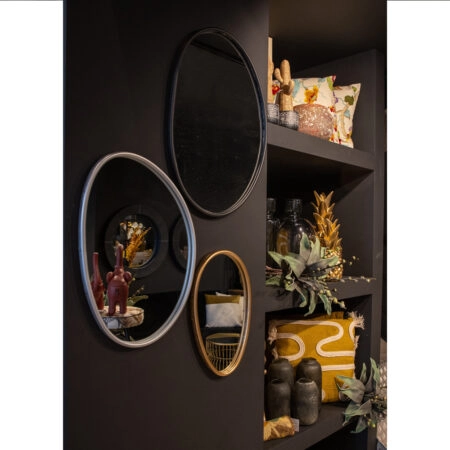 STONE GOLD ΚΑΘΡΕΠΤΗΣ ΤΟΙΧΟΥ ΧΡΥΣΟ ΜΑΤ 26x2.5x40.6 - Καθρέπτες Sticky 1