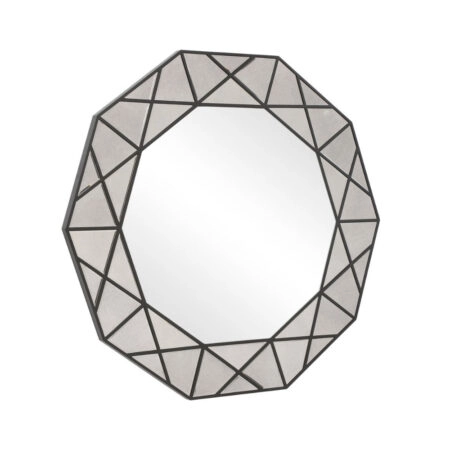 DIAMANTE ΚΑΘΡΕΠΤΗΣ ΤΟΙΧΟΥ ΜΑΥΡΟ 80x80 - Καθρέπτες Sticky 1