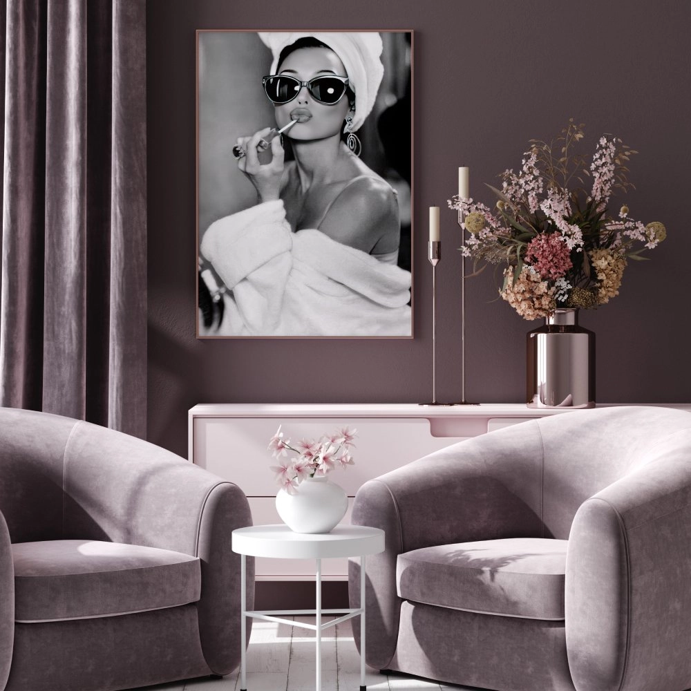 Πόστερ AUDREY HEPBURN LIPSTICK