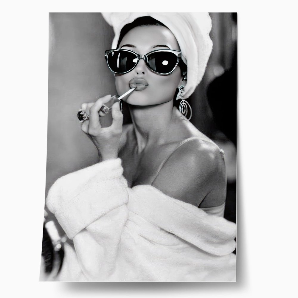 Πόστερ AUDREY HEPBURN LIPSTICK
