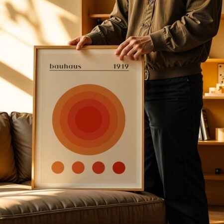 Πόστερ BAUHAUS ORANGE CIRCLES