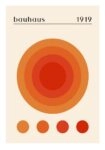 Πόστερ BAUHAUS ORANGE CIRCLES
