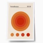 Πόστερ BAUHAUS ORANGE CIRCLES