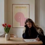 Πόστερ BAUHAUS PINK CIRCLE