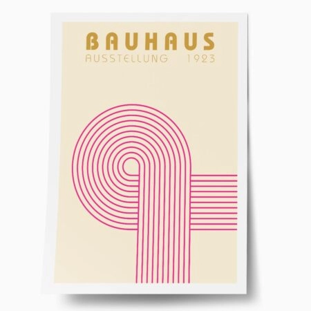 Πόστερ BAUHAUS PINK CIRCLE - Abstract - Αφηρημένα Sticky 1
