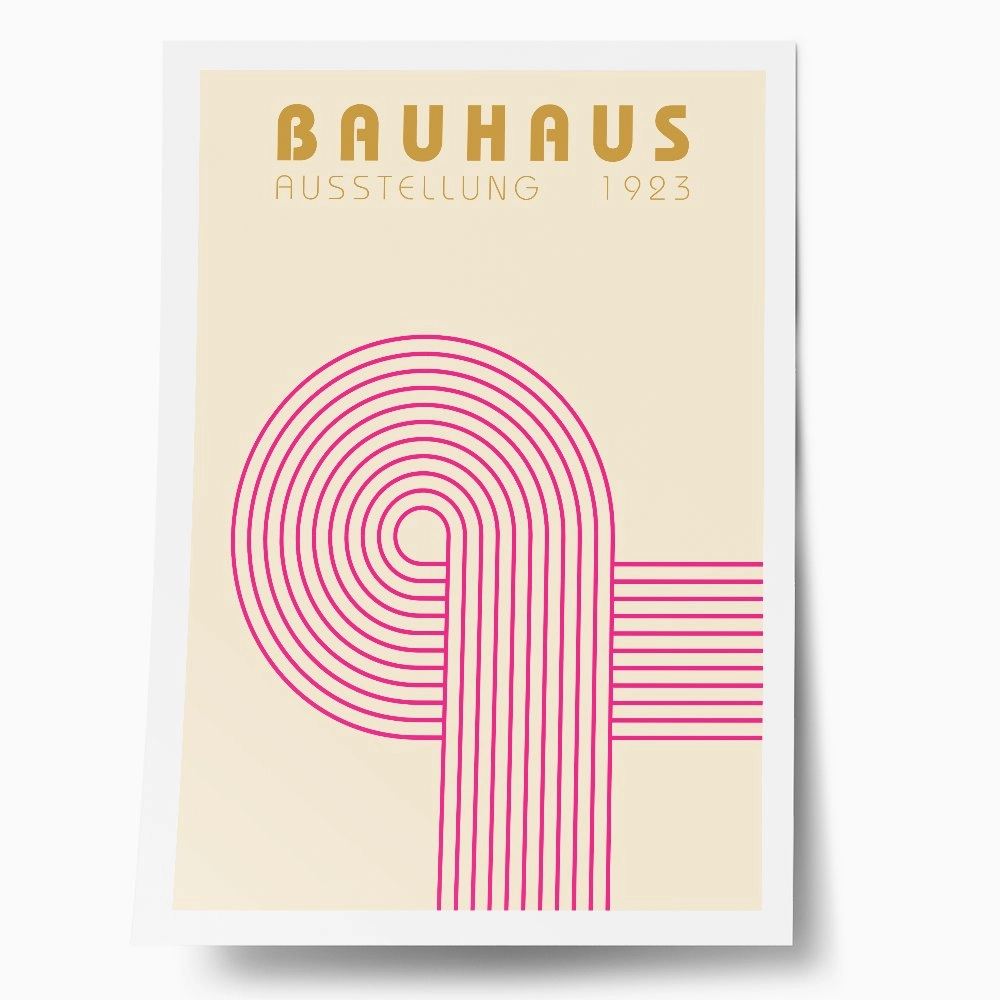 Πόστερ BAUHAUS PINK CIRCLE