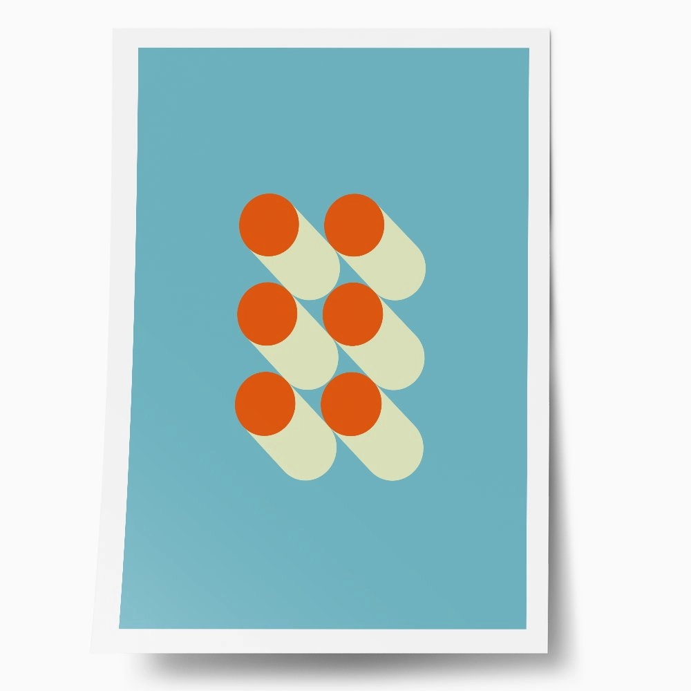 Πόστερ BAUHAUS SIX CIRCLES