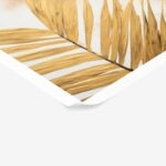 Πόστερ BLACK AND GOLD PALM LEAVES