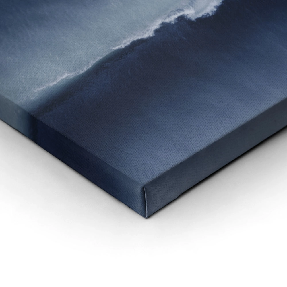 Σετ Δίπτυχος Πινακας σε καμβά BROWN AND BLUE SHAPES