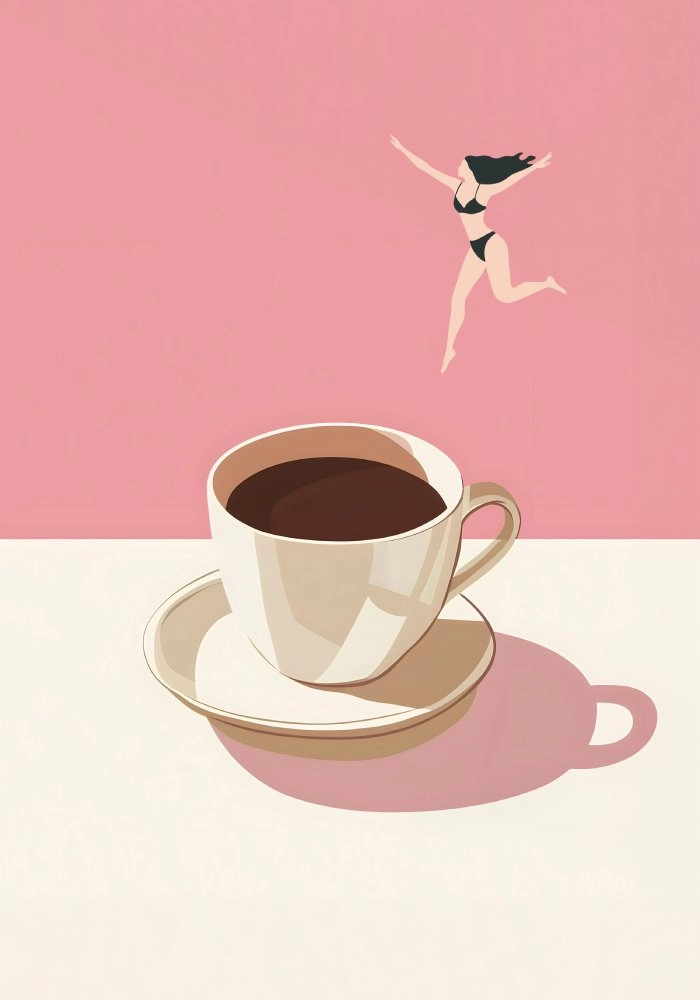 Πόστερ COFFEE DIVER PINK