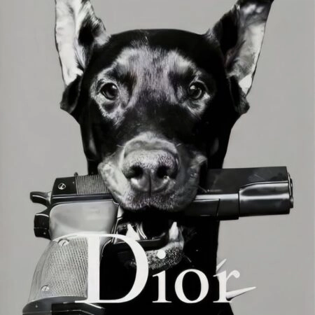 Πόστερ DIOR DOG - Ζωα Sticky 3