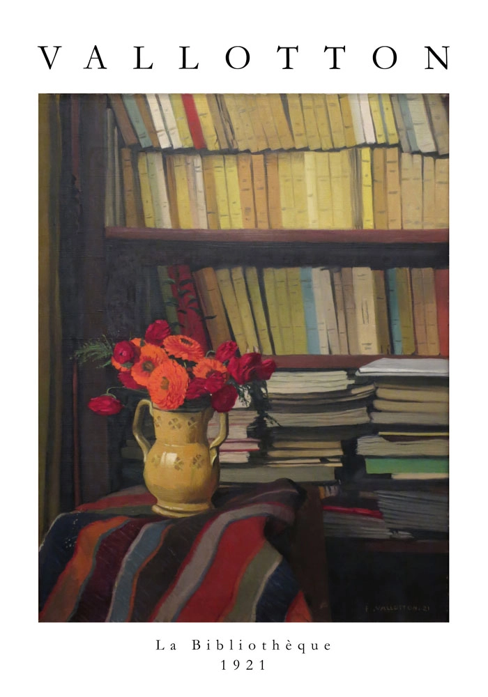 Πόστερ FELIX VALLOTTON - LA BIBLIOTHEQUE