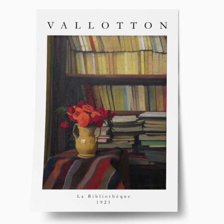 Πόστερ FELIX VALLOTTON - LA BIBLIOTHEQUE - Διασημοι Ζωγραφοι Sticky 1