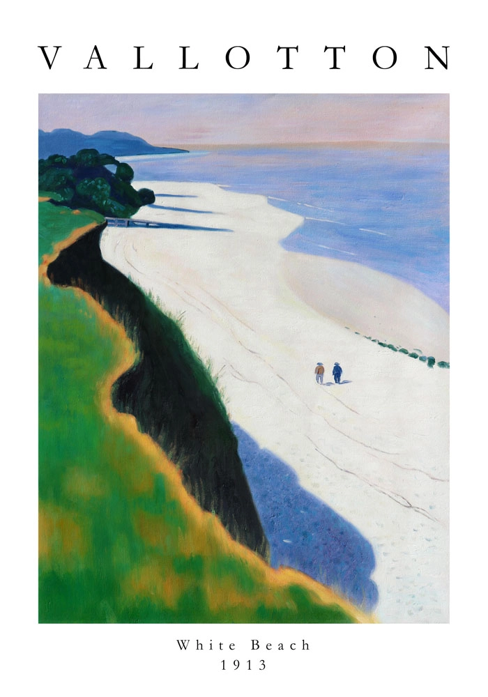 Πόστερ FELIX VALLOTTON - WHITE BEACH