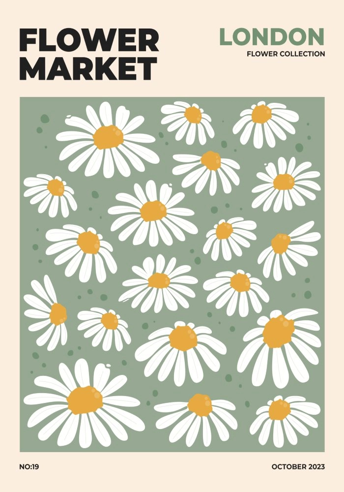 Πόστερ FLOWER MARKET LONDON