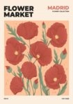 Πόστερ FLOWER MARKET MADRID
