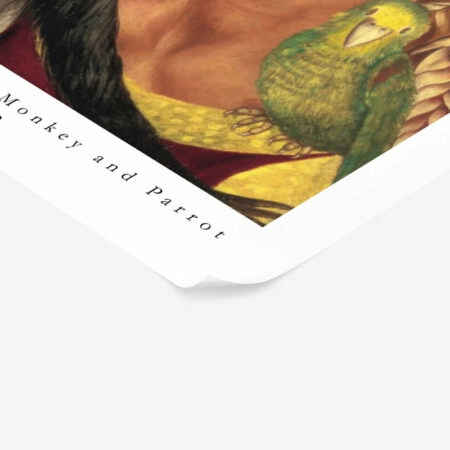 Πόστερ FRIDA KAHLO - SELF PORTRAIT WITH MONKEY AND PARROT - Διασημοι Ζωγραφοι Sticky 2