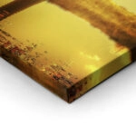 Σετ Δίπτυχος Πινακας σε καμβά GOLDEN PLANET