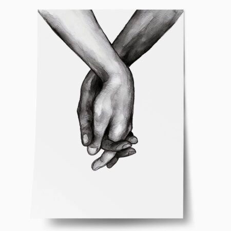 Πόστερ HOLDING HANDS - Abstract - Αφηρημένα Sticky 1