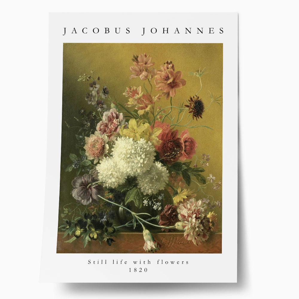 Πόστερ JACOBUS JOHANNES - STILL LIFE WITH FLOWERS