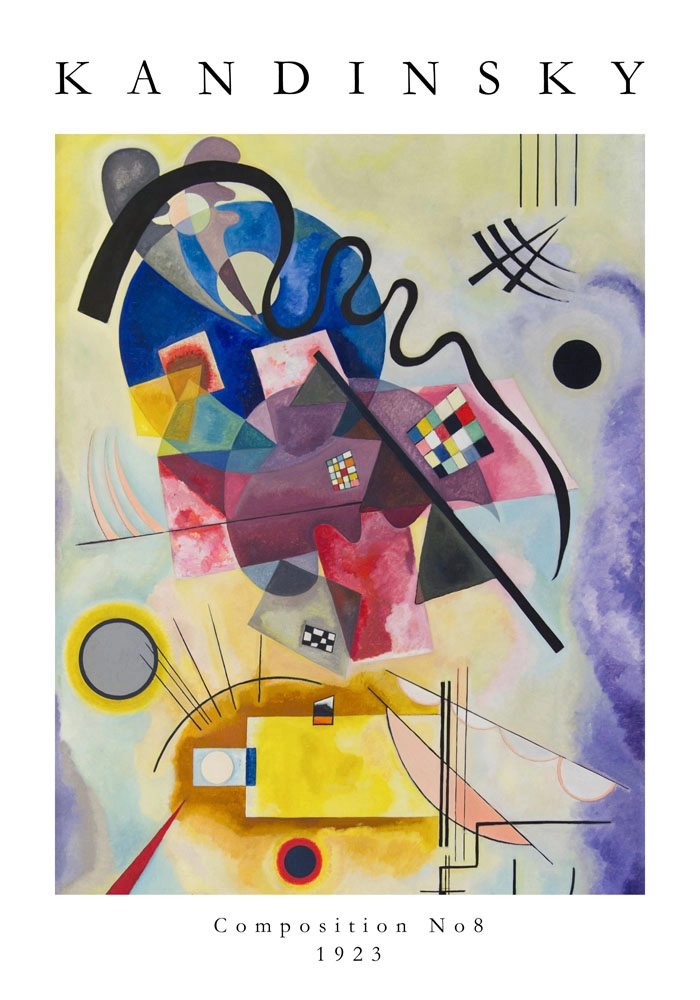 Πόστερ KANDINSKY - JAUNE ROUGE BLEU