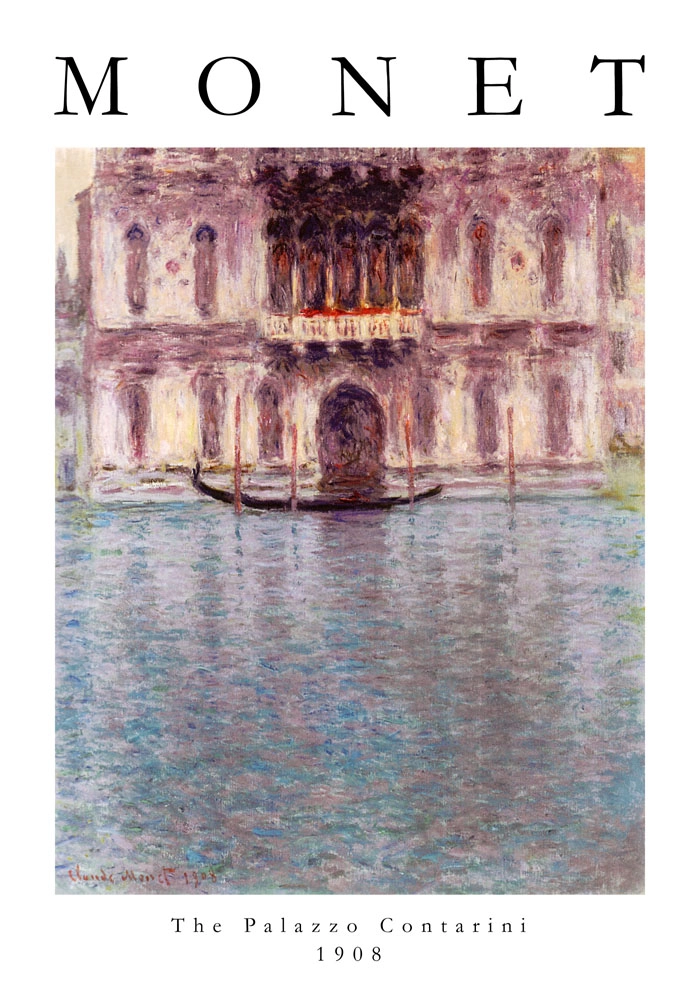 Πόστερ MONET - THE PALAZZO CONTARINI