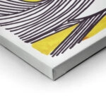 Σετ Τριπτυχος Πινακας σε καμβά MONOCHROMATIC AND YELLOW COMPOSITION